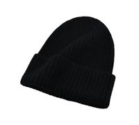 ROHCGHC Il Cappello, Uomo Autunno Inverno Solido Rosso Solido Cappelli di Lana Donna Caldo Cappello di Lana Berretto for Adulti Berretto Berretti a Maglia Regalo di Lusso(Black)