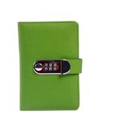 ROHCGHC Il taccuino, Notebook Diario con Password Creativa Portatile Blocco Note Multifunzione bloccato Cancelleria e riviste Quaderno di Schizzi(Green)