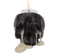 ROHCGHC Le Candele, Portacandele con Teschio Candeliere in Resina Candeliere con Teschio Divertente Horror Artigianato
