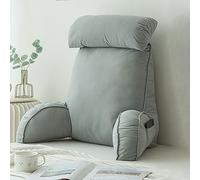 ROHCGHC Lettura dei Cuscini, Cuscino Relax, Cuscini for Lo Schienale del Divano Multifunzionale e Cuscino del Comodino con bracciolo for Guardare(Light Gray)