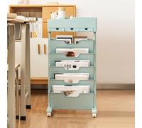 ROHCGHC libreria mobile, Carrello for libreria mobile, organizer for, portariviste con ruote di grande capacità, carrello for libri, contenitore staccabile, for bambini, casa, scuola, verde, 40,4x20