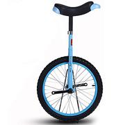ROHCGHC Monociclo, Monociclo con Ruota da 16 Pollici for Bambini Cerchio in Lega, Pneumatico Extra Spesso e Robusto Supporto for l'equilibrio, Ciclismo, Esercizi Fitness for Adulti(Blue)