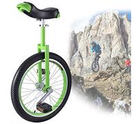 ROHCGHC Monociclo, Monociclo da 18 Pollici, Monociclo Esterno Regolabile, Pneumatici Antiscivolo, con Robusto Supporto for riporre l'equilibrio, Ciclismo, Esercizio Fitness for Adulti(Green)