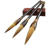 ROHCGHC Penna, 1 Pezzo di Pennello for Calligrafia Tradizionale Cinese con Capelli di Lupo, Pennarello for Pittura Giapponese Kanji for la Pittura Artistica di Scrittura calligrafica