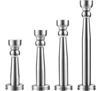ROHCGHC Porta, 1pcs,Fermaporta in Acciaio Inossidabile in Nichel Spazzolato, Supporto Magnetico for Chiusura Porta for Montaggio a Parete o a Pavimento con Viti for Tenere la Porta Aperta(125mm)
