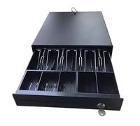 ROHCGHC Registratore di Cassa per supermercato, Registratore di Cassa Cassetto for Denaro for elettronico Salvadanaio for Resistente con Vassoio for e Serratura(Noir)