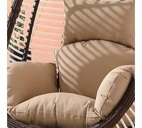 ROHCGHC seggiolone di sedie, Cuscino for Sedia Amaca sospesa Ultra Spesso, Cuscino for Sedile oscillante Lavabile e Rimovibile for L'Estate(Cream)