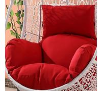 ROHCGHC seggiolone di sedie, Cuscino for Sedia Amaca sospesa Ultra Spesso, Cuscino for Sedile oscillante Lavabile e Rimovibile for L'Estate(Red)