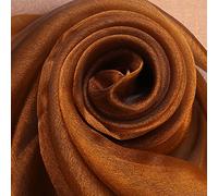 ROHCGHC Un Filo Trasparente, Organza, Tessuto Trasparente Ideale for Fodere sedie da Matrimonio, Runner tavola(Black And Gold)