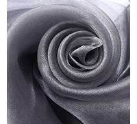 ROHCGHC Un Filo Trasparente, Organza, Tessuto Trasparente Ideale for Fodere sedie da Matrimonio, Runner tavola(Black And White)