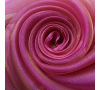 ROHCGHC Un Filo Trasparente, Organza, Tessuto Trasparente Ideale for Fodere sedie da Matrimonio, Runner tavola(Yellow And Purple)