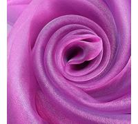 ROHCGHC Un Filo Trasparente, Organza, Tessuto Velato Ideale for Decorazioni Feste e sceniche(Rose Red And Blue)