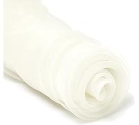 ROHCGHC Un Filo Trasparente, Tovaglia Trasparente Scintillante in Organza di Tessuto Voile for Confezioni Bouquet, Artigianato Fai-da-Te(Pure White)