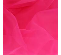 ROHCGHC Un Filo Trasparente, Tovaglia Trasparente Scintillante in Organza di Tessuto Voile for coprisedie da Matrimonio, Runner Tavolo(Rose Red)