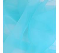 ROHCGHC Un Filo Trasparente, Tovaglia Trasparente Scintillante in Organza di Tessuto Voile for coprisedie da Matrimonio, Runner Tavolo(Water Blue)