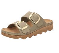 Rohde Damen Sandali Pantolette In Pelle Alassio 6229 Zeppe 2,5-4,9 cm