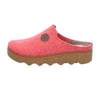 Rohde - Foggia-D - Donna - Zoccoli - Pantofole - Senza chiusura - Feltro - Non foderato - Regolazione della temperatura, Colore: rosso, 38 EU