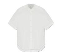 Róhe, ,Blouses & Shirts ,Donna ,Bianco ,L Camicia Trasparente a Maniche Corte