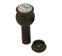 Rohl 9.21197C-EB Perrin & Rowe Georgian Era - Punta a sfera con indicatore in porcellana fredda per prodotti da parete, bronzo inglese