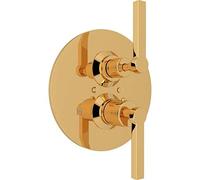 Rohl A4209LMIB Avanti - Valvola termostatica a scomparsa con maniglie in metallo e controllo del volume, in ottone