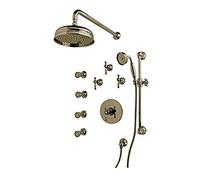Rohl ACKIT36ELM-TCB - Kit doccia termostatico Arcana con leva classica in metallo, AC190LM/A 1455/20 1037/8 1301E 1095/8 AC31LM/To, ottone Toscano