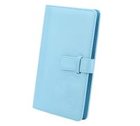 ROHMRHIE 3 Pollici 96 Tasche PU Album Fotografico Universale Scheda portaoggetti Libro per Mini 11 8 9 7s 25 70 90 Fotocamera istantanea Fotografie Carte bancarie Biglietti da Visita (Bleue)