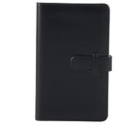 ROHMRHIE 3 Pollici 96 Tasche PU Album Fotografico Universale Scheda portaoggetti Libro per Mini 11 8 9 7s 25 70 90 Fotocamera istantanea Fotografie Carte bancarie Biglietti da Visita (Noire)