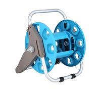 ROHMRHIE Avvolgitubo da Giardino Carrello per Tubo da Giardino in Alluminio Resistente Portatubo per Acqua Organizzatore di Stoccaggio per Prato Giardino Cortile ABS PP Tubo in