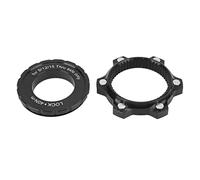 ROHMRHIE Disco Bike Center Lock Adattatore Disco A 6 Pin MOZZI in Lega di Alluminio Base di CONVERSIONE Serratura Centrale con Coperchio Serratura per Bici da Mountain