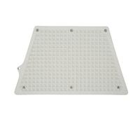 ROHMRHIE Outboard Transom Plate Pad Heavy Duty PVC Trapezoidal Grid Design Engine Mounting Board for Kayak Inflatable Boat Fishing Boat (Grey)