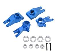 ROHMRHIE Set Blocco sterzo RC Set Blocco ASSE Posteriore Kit Tazza sterzo Anteriore Posteriore in Lega di Alluminio con Cuscinetti e Viti (Blu)