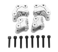 ROHMRHIE Tirante Anteriore e Posteriore Codice Fisso A Prova di ruggine Resistente all'Usura Durevole Tirante Codice Fisso per Simulazione 1/10 di Auto da Arrampicata (Argento)