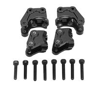 ROHMRHIE Tirante Anteriore e Posteriore Codice Fisso A Prova di ruggine Resistente all'Usura Durevole Tirante Codice Fisso per Simulazione 1/10 di Auto da Arrampicata (Nera)