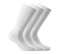 Rohner base calzino Sport 3 Pack, unisex, colori diversi: Color: White | Size: 43-46