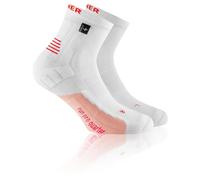 Rohner - Run Pro Quarter L/R - Calze da running EU 36-38 bianco/grigio