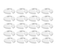 Rohrabdeckungen Heizkörper - 20er Set Rohrplatten Für 16mm Rohre Schutzhüllen Klimaanlage Witterungsbeständig Einfach Montage | Für Haus Außenbereich Toilette Badezimmer Dusche Heizkörper Installation