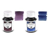 Rohrer & Klingner Set di 2 flaconi di inchiostro per penna stilografica da 50 ml, Scabiosa & Salix