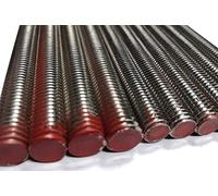 rohrfix-24 5 pezzi in acciaio inox A4 filettatura completa M12, 1 metro, non trattato