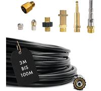 Rohrreinigungsschlauch Set 8-teilig per Kärcher Kränzle Nilfisk Alto Easy Lock