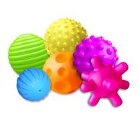 Rohsce baby testuzzato multifera set multifera 6pcs colorato e luminoso tocco touch a mano giocattolo per neonati sfere sensio