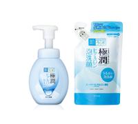 Rohto Mentholatum - Hada Labo Gokujyun Super Hyaluronic Face Foam (Japan Version) & Refill Set