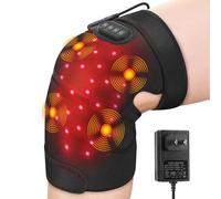 ROHVEMJ Terapia a luce rossa per ginocchio, massaggiatore per ginocchio con calore e luce rossa, 660 nm 850 nm, FSA idoneo HSA, cuscinetto riscaldante per ginocchio per alleviare il dolore al