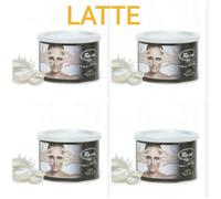 ROIAL 4 BARATTOLI CERA DEPILATORIA LATTE PROFESSIONALE ESTETISTA 400 ML