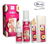 Roial Kit cera depilatoria spray a freddo bubble wax burro di karite' pelli normali
