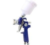 ROIIKETU HVLP Pistola Spray con Contenitore 120 ml Aerografo & 0,8 mm/1,0mm Ugello Auto Dettaglio Airbrush Kit per Auto verniciatura (1.0)