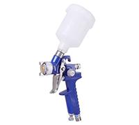ROIIKETU HVLP Pistola Spray con Contenitore 120 ml Aerografo & 0,8 mm/1,0mm Ugello Auto Dettaglio Airbrush Kit per Auto verniciatura (0.8)