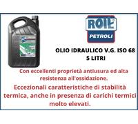 Roil hidraulico 68 5 lt olio idraulico anti usura per macchine industriali