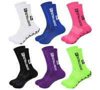 Roinaid 6 Paia Calze Antiscivolo Calcio,Calzini Antiscivolo Calcio,Calzini Calcio Antiscivolo,Calzettoni Antiscivolo Calcio,Calze Calcio Grip,Per Calcio Pallavolo Ciclismo Corsa Maratona