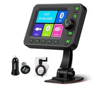 Roinvou Adattatore DAB/DAB+ Portatile per Auto Radio DAB con Display LCD 2,4 Pollici, Vivavoce Bluetooth, Trasmettitore FM, Ingresso AUX, Slot TF