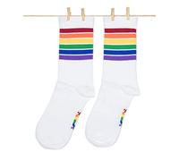 Roits Calzini - Donna Uomo - Calze Divertenti Socks Happy Simpatici Colorati Regalo Fantasia Orgoglio Lgbt Arcobaleno (41-46)